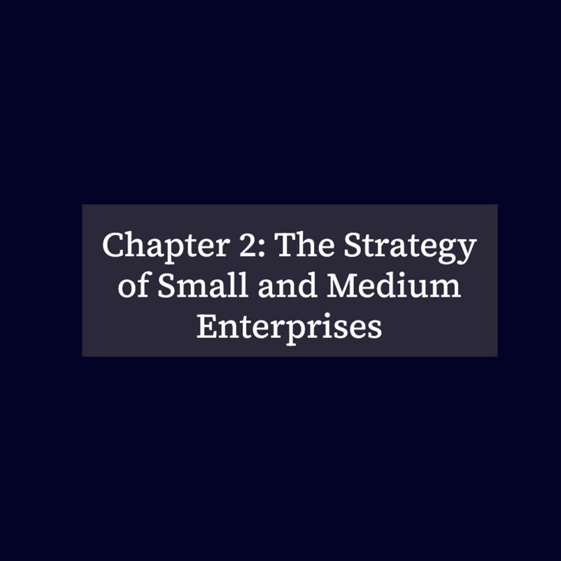 Chapter 2: The Strategy of Small and Medium Enterprises