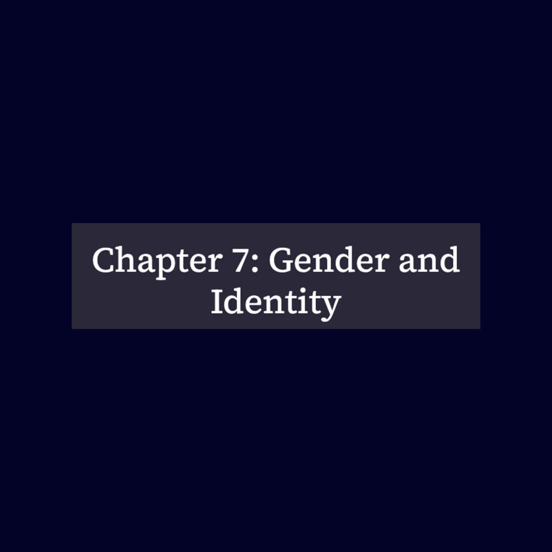 Chapter 7: Gender and Identity